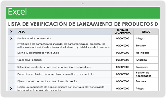  Plantilla de lanzamiento de producto de software