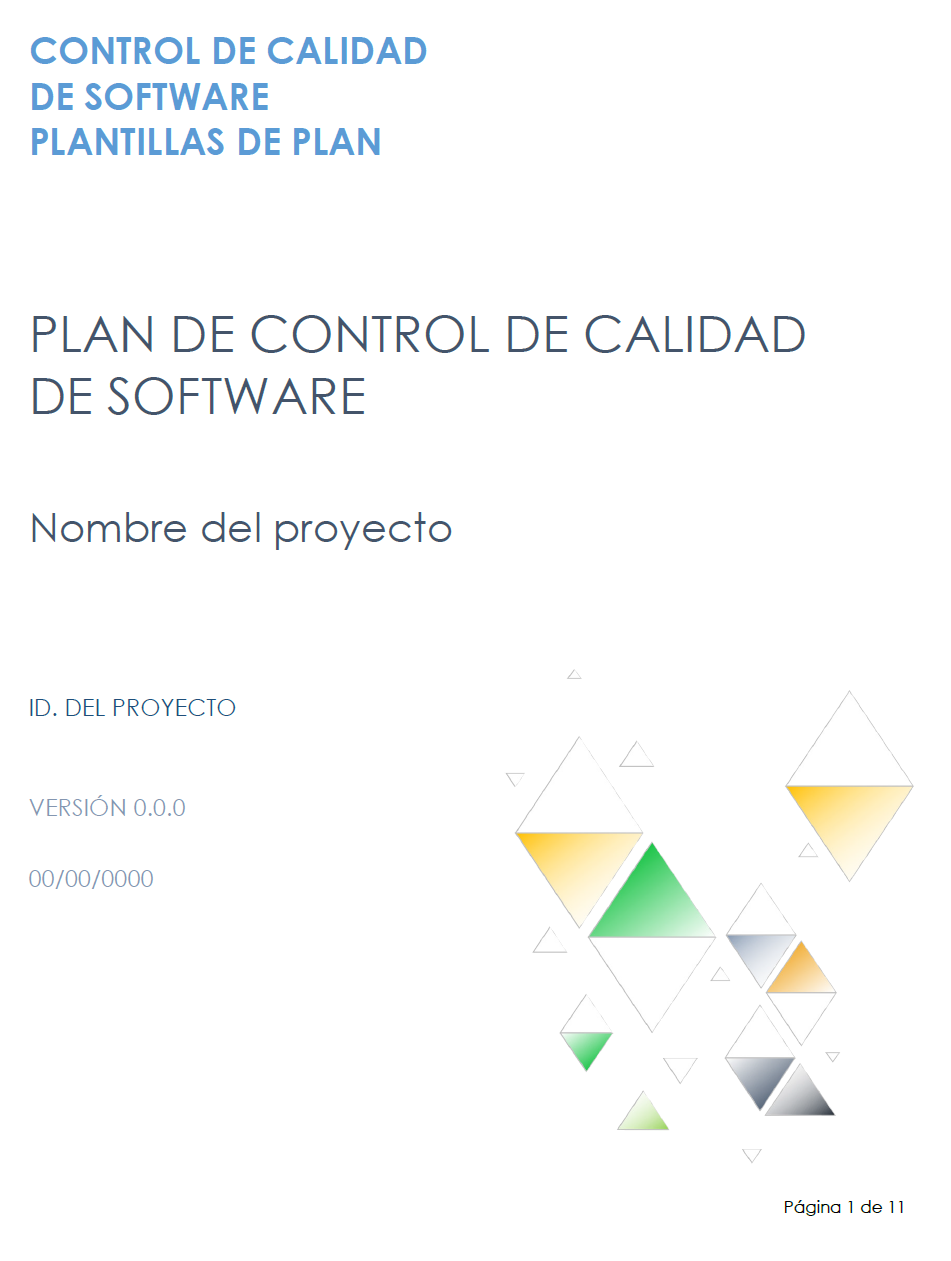 Plan de control de calidad del software.