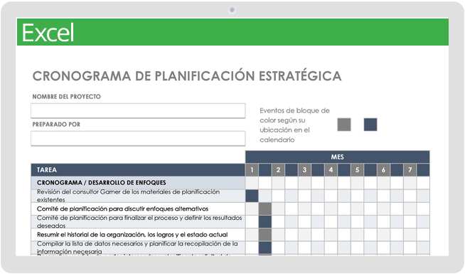 Plantillas de cronograma en blanco gratuitas | Smartsheet