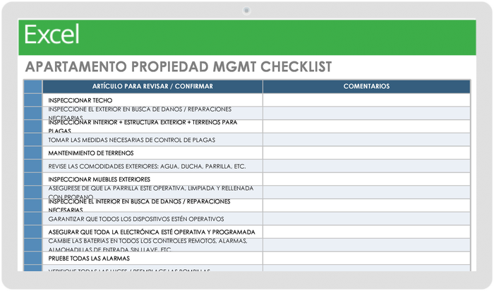 18 Plantillas gratuitas de administración de propiedades | Smartsheet