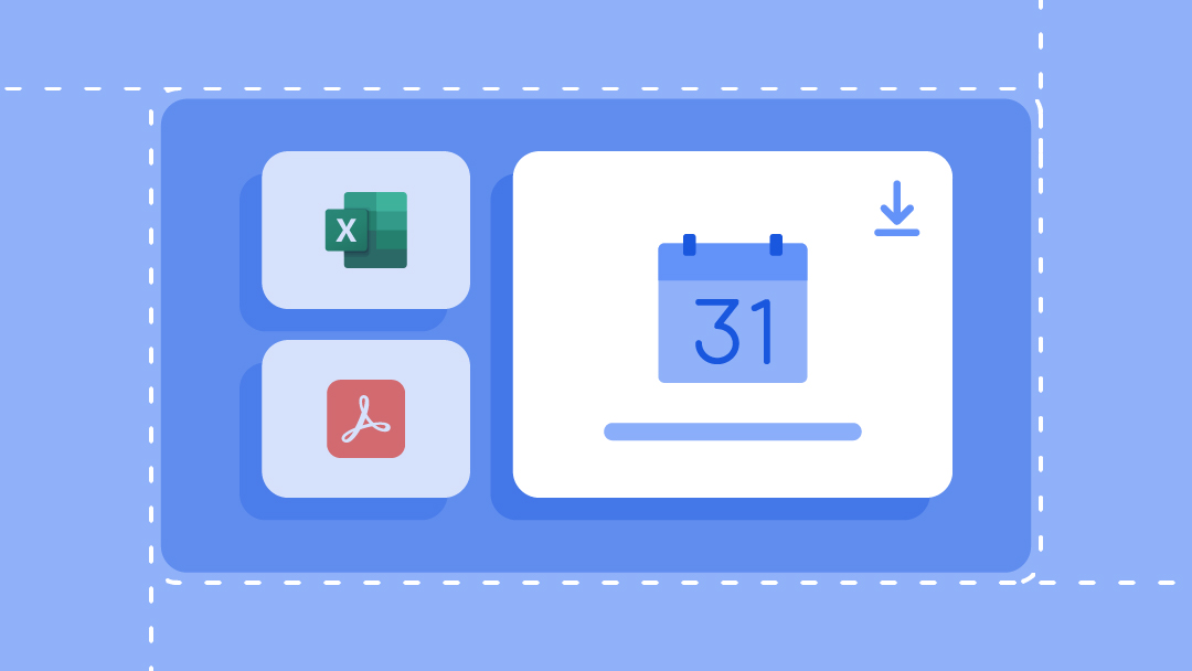 Íconos de descarga de plantillas con Microsoft Word, Microsoft Excel e imágenes de archivo