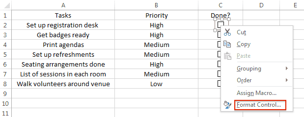 Plantilla de lista de tareas pendientes en Excel