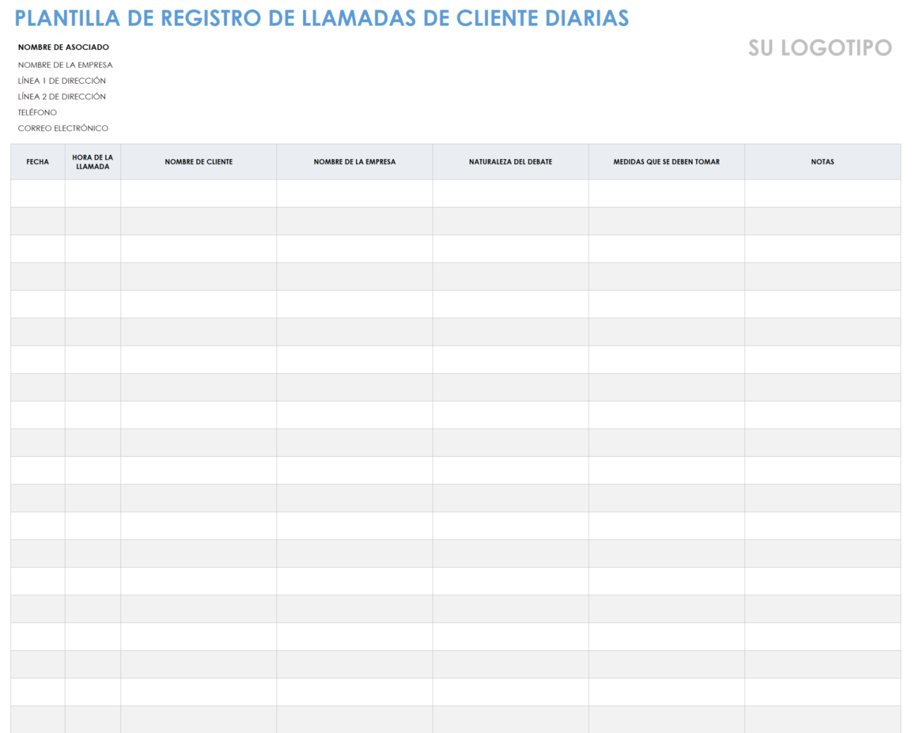 Plantillas Gratuitas De Registro De Llamadas De Clientes Smartsheet 3025