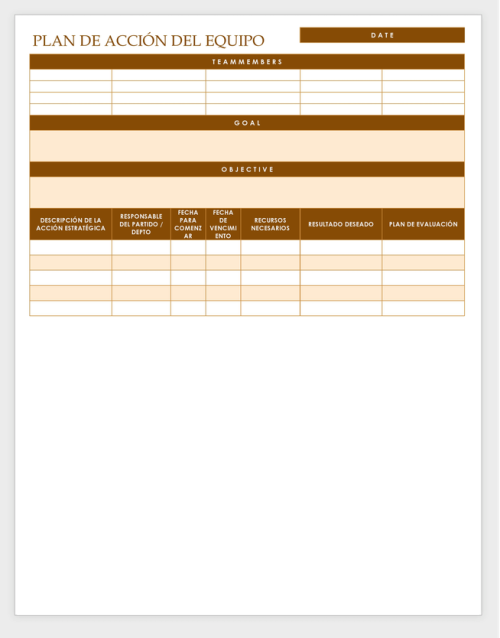 Plantillas Gratuitas De Planes De Acción Smartsheet 2745