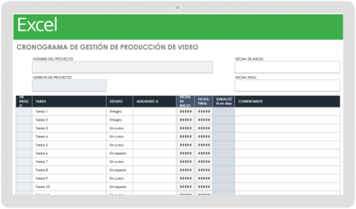 Recurso Completo De Planificación De Video Smartsheet