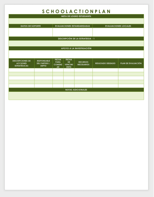 Plantillas Gratuitas De Planes De Acción Smartsheet 9676