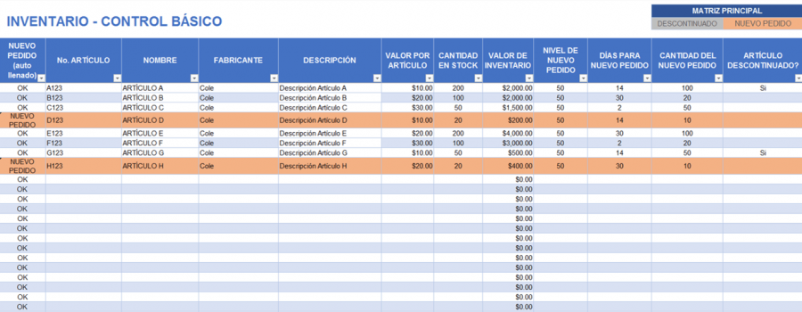 Plantillas Gratis De Inventario En Excel Smartsheet 3910