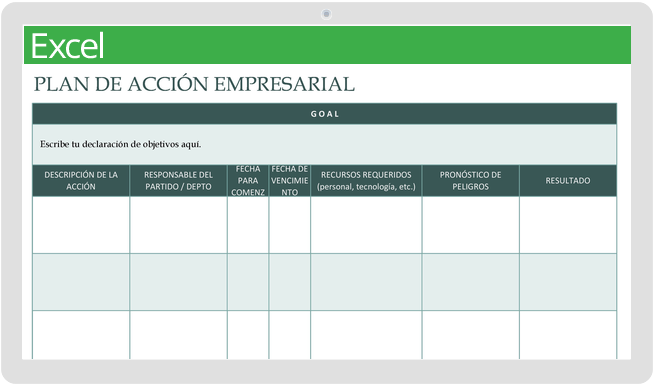 Plantillas Gratuitas De Planes De Acción Smartsheet 9933