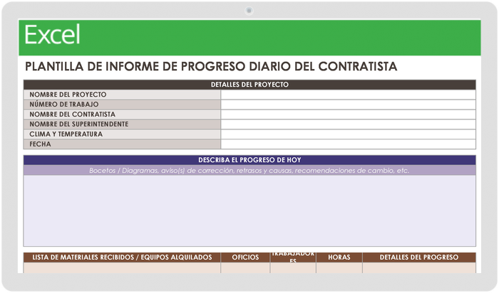 Plantillas Gratuitas De Informes Diarios De Progreso | Smartsheet