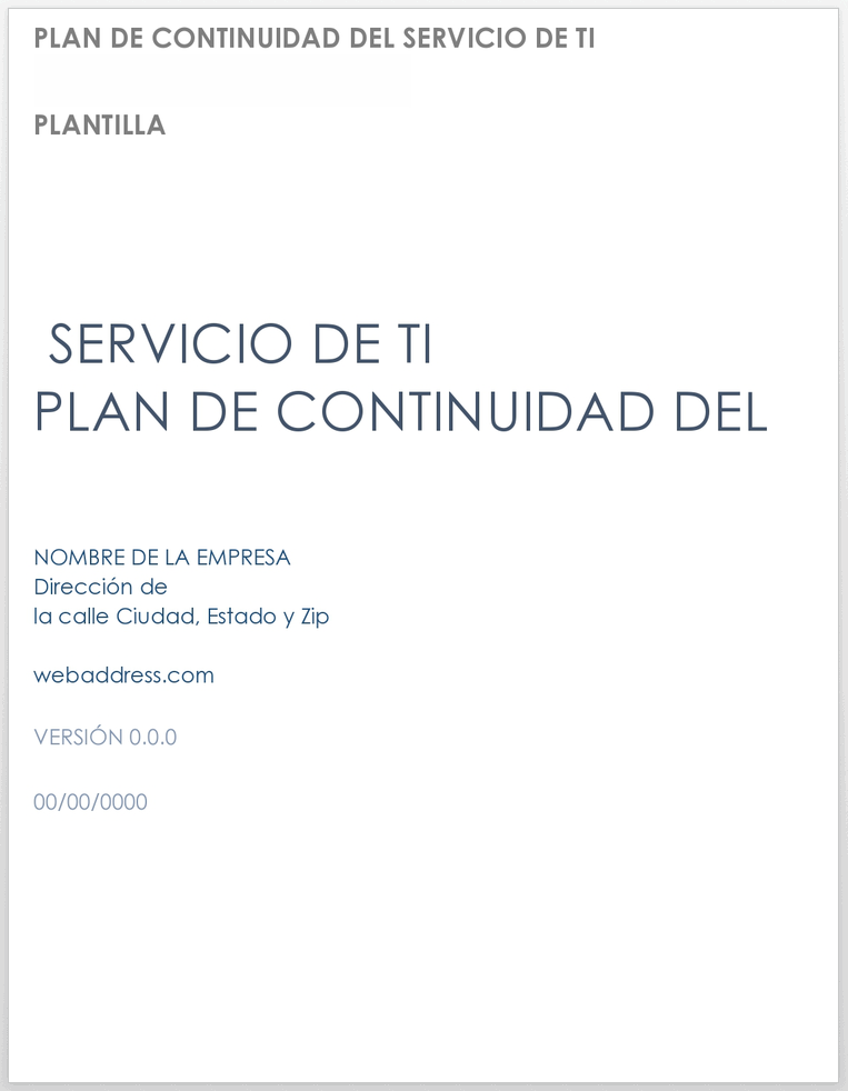 Plantillas gratuitas del Plan de continuidad del negocio | Smartsheet