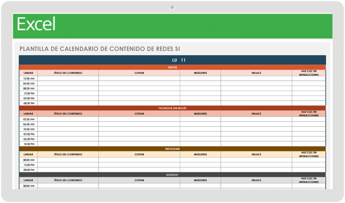 Plantillas Gratuitas De Calendario De Redes Sociales Smartsheet