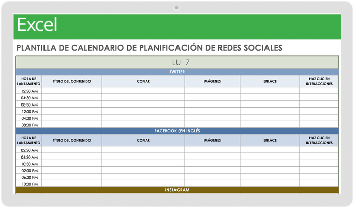 Plantillas Gratuitas De Plan De Marketing En Redes Sociales Smartsheet 6850