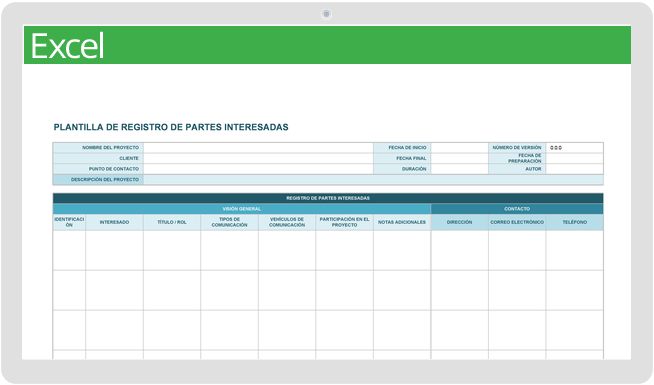 Plantillas Gratuitas De Análisis De Partes Interesadas Smartsheet 7411