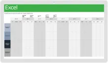 Plantilla de hoja de ruta de funciones