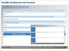  Plantilla de resumen del proyecto