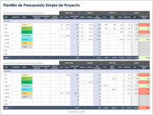 Plantilla simple de plan de presupuesto