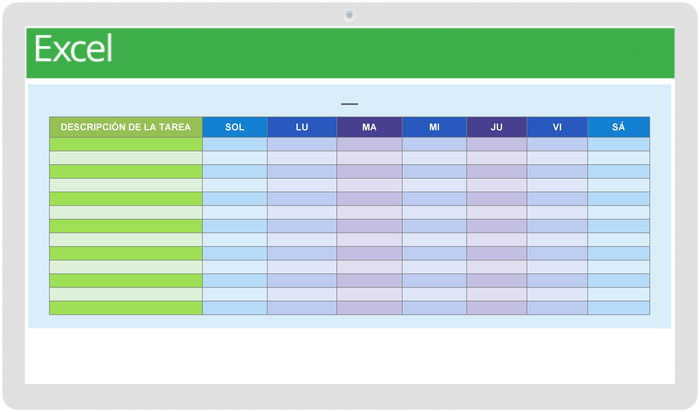 Plantillas gratuitas de cronograma semanal para Excel - Smartsheet