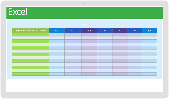 plantilla de gestión de tareas excel