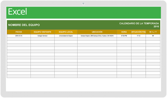 plantilla de gestión de tareas excel